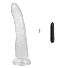 Load image into Gallery viewer, Erotic Soft Jelly Dildo Realistic Bullet Vibrator Anal Dildo Strapon Big Penis Suction Cup Dick Toy for Adult Sex Toys for Woman
