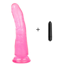 Load image into Gallery viewer, Erotic Soft Jelly Dildo Realistic Bullet Vibrator Anal Dildo Strapon Big Penis Suction Cup Dick Toy for Adult Sex Toys for Woman