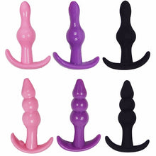Load image into Gallery viewer, Silicone Anal Dildo No Vibrator Male Prostate Massager Anal Beads Plug G Spot Butt Plug Masturbation Anal Sex Toys for Couple