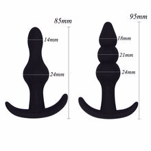 Load image into Gallery viewer, Silicone Anal Dildo No Vibrator Male Prostate Massager Anal Beads Plug G Spot Butt Plug Masturbation Anal Sex Toys for Couple