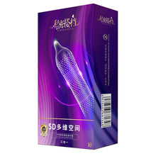 Load image into Gallery viewer, 5D Dotted Thread Ribbed G Point Latex Condoms Contraceptives Big Particle Spike Condom for Men Sex Products