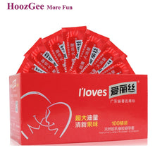 Load image into Gallery viewer, HoozGee I Loves Condoms Fruit Flavor Extra Safe Super-lubrication Latex Condom for Men Sex Toy Products 10pcs/lot