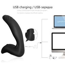 Load image into Gallery viewer, Vibrating Prostate Massager Men Anal Plug Waterproof with Powerful Motors 10 Stimulation Patterns Butt Anus Silicone Sex Toys