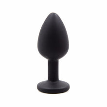 Load image into Gallery viewer, Silicone Anal Plug with Crystal Jewelry Butt Plug No Vibration Anal Sex Toys for Men Woman Gay Masturbation 4 Colors