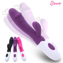 Load image into Gallery viewer, G spot Dildo Rabbit Vibrator, Dildo vibrator Dual Vibration Waterproof Female Vagina Clitoris Sex toy for Women Adult Sex Toys