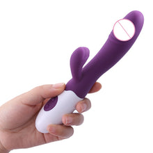 Load image into Gallery viewer, G Spot Dildo Rabbit Vibrator for Women Dual Vibration Silicone Waterproof Female Vagina Clitoris Massager Sex Toys For Women