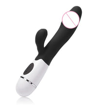 Load image into Gallery viewer, G spot Dildo Rabbit Vibrator, Dildo vibrator Dual Vibration Waterproof Female Vagina Clitoris Sex toy for Women Adult Sex Toys
