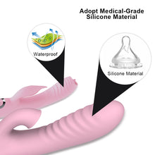 Load image into Gallery viewer, Double penetration Vibrator sex toys for woman with nipple clit sucker magic wand dildo vibrator sex toys for adults masturbator