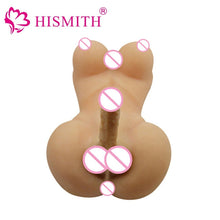 Load image into Gallery viewer, HISMITH Silicone Sex Dolls Lesbian Gay Adult sexy dolls with big breast and dildo Anal love dolls Ladyboy Sex Toys sex products (flesh)