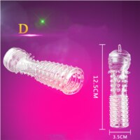 Load image into Gallery viewer, Nozzle on Penis Dick Extensions condom Penis Sleeve Male Enlargement for Men Delay Spray Massager Cock Ring Cover Adult Sex Toys