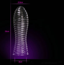 Load image into Gallery viewer, Extensions condom Penis Sleeve Male Enlargement Men Delay Spray clit massager Cock Ring vibrating cover Adult Sex Toys 11.11