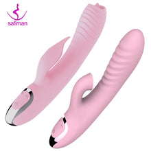 Load image into Gallery viewer, Double penetration Vibrator sex toys for woman with nipple clit sucker magic wand dildo vibrator sex toys for adults masturbator