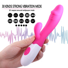 Load image into Gallery viewer, G spot Dildo Rabbit Vibrator, Dildo vibrator Dual Vibration Waterproof Female Vagina Clitoris Sex toy for Women Adult Sex Toys