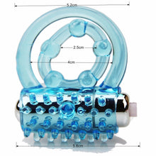 Load image into Gallery viewer, CandiWay mini Vibrators rings double cockring Delay Premature Ejaculation penis ball loop lock Sex Toys product for Men