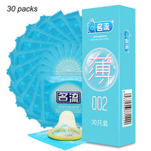 Load image into Gallery viewer, MingLiu Brand 30pcs Ultra Super Thin 002 Condoms Slim Penis Sleeve Intimate Condones Kondom Adult Sex Toy Product for men