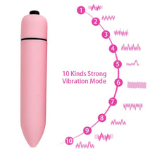 Load image into Gallery viewer, IKOKY Powerful 10 Speed Vibrating Mini Bullet Shape Vibrator Waterproof G-spot Massager Sex Toys for Women Female Adult Products