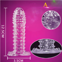 Load image into Gallery viewer, Nozzle on Penis Dick Extensions condom Penis Sleeve Male Enlargement for Men Delay Spray Massager Cock Ring Cover Adult Sex Toys