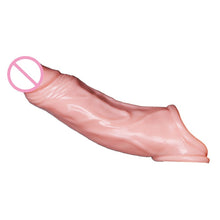 Load image into Gallery viewer, Silicone Penis Enlargement Condoms Penis Extension Sleeves For Adults Intimate Goods Reusable Condom Cock Rings