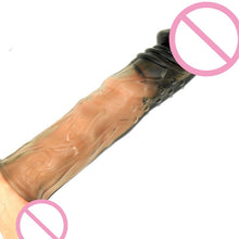 Load image into Gallery viewer, Silicone Reusable Condoms Extend Soft Dick Ring Male Penis Extension Sleeves Sex Toys for Man