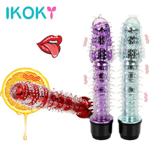 Load image into Gallery viewer, IKOKY G-spot Vibrator Jelly Dildo Penis Vibrator Clitoris Stimulator Massager Sex Toys For Women Female Masturbator Multi-speed
