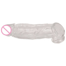 Load image into Gallery viewer, Silicone Penis Enlargement Condoms Penis Extension Sleeves For Adults Intimate Goods Reusable Condom Cock Rings