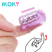 Load image into Gallery viewer, IKOKY Finger Vibrator Nipple Clitoris Stimulator Dildo Mini Jumping Eggs Sex Toys For Women Waterproof Vaginal Massager