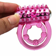 Load image into Gallery viewer, CandiWay mini Vibrators rings double cockring Delay Premature Ejaculation penis ball loop lock Sex Toys product for Men