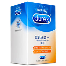 Load image into Gallery viewer, Durex 32Pcs/Pack Sensation Value 4in1 Ultra Thin Sexy Lubricated Condoms Sex Toys Condom for men Vanilla Flavor