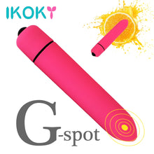 Load image into Gallery viewer, IKOKY Powerful 10 Speed Vibrating Mini Bullet Shape Vibrator Waterproof G-spot Massager Sex Toys for Women Female Adult Products
