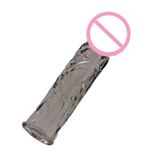 Load image into Gallery viewer, Silicone Reusable Condoms Extend Soft Dick Ring Male Penis Extension Sleeves Sex Toys for Man