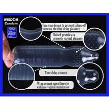 Load image into Gallery viewer, WISDOM 10pcs/pack Latex Delay Penis Rings Condoms Contraception Tools Condom Sex Products