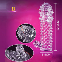 Load image into Gallery viewer, Penis Sleeve Condom For Men G Point Stimulation Delay Ejaculation Particle Reusable Condoms For Sex Penis Extender Dildo Toys